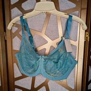 Wacoal Blue Lace Bra 36DD